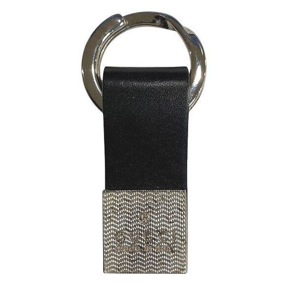 Gucci Metal Leather Keyring - Picture 1 of 9